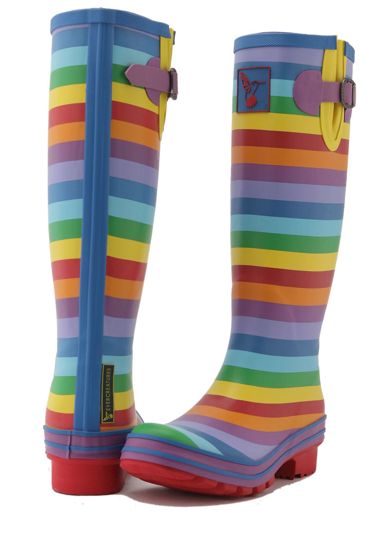 Dámské holínky gumáky Evercreatures Rainbow