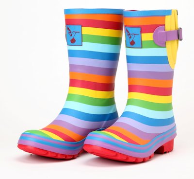 Dámské holínky gumáky Evercreatures Rainbow Short 