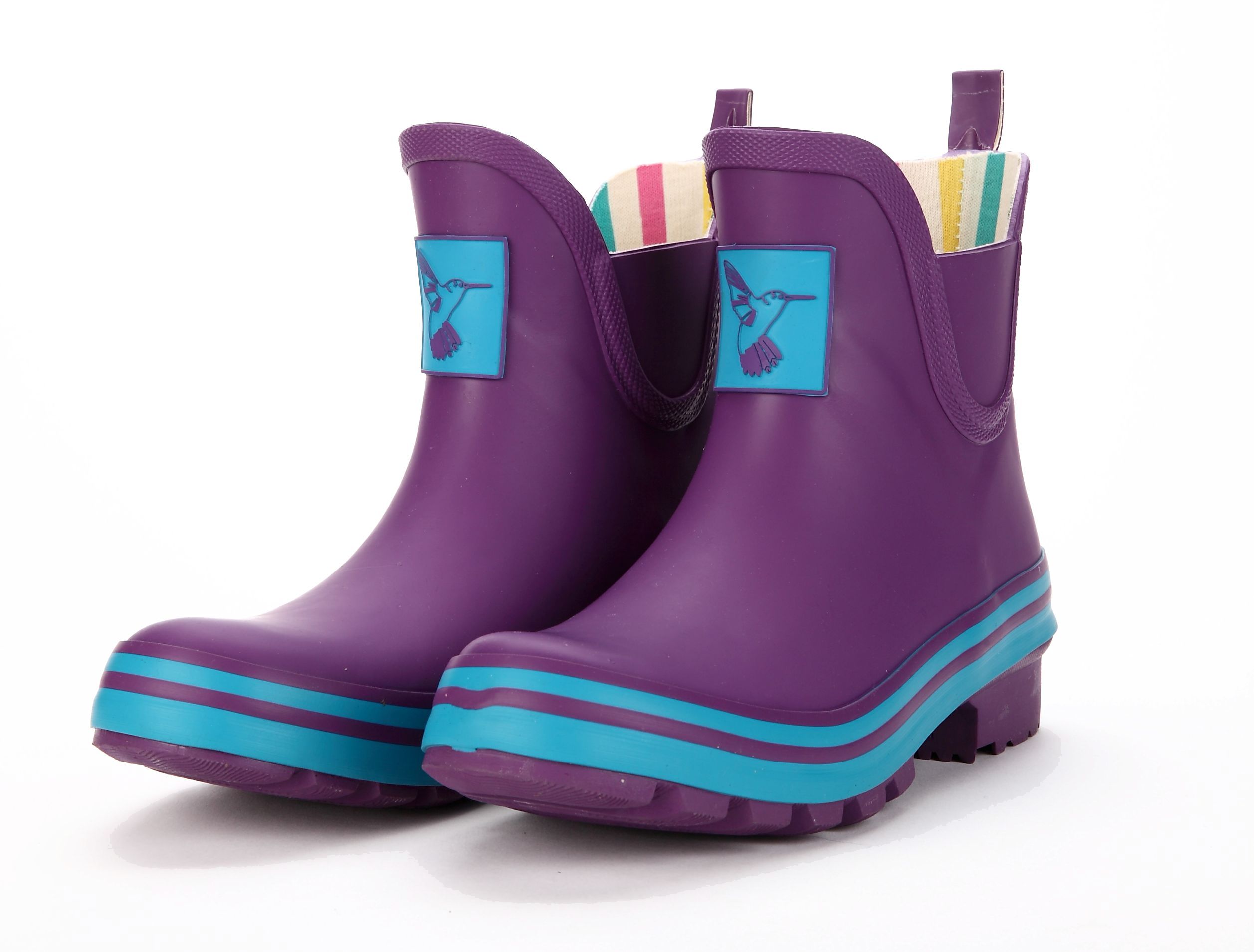 Dámské holínky gumáky Evercreatures Eggplant Meadow