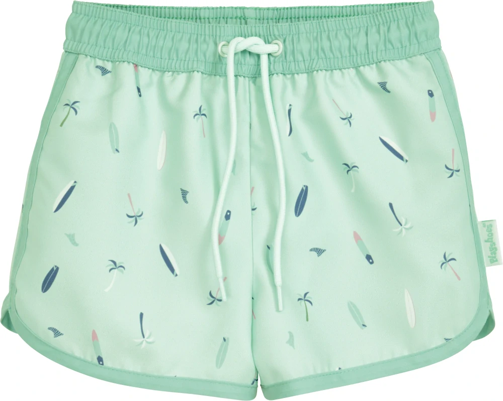 Playshoes Dětské plavkové šortky s UV ochranou UPF 50 surf palm mint
