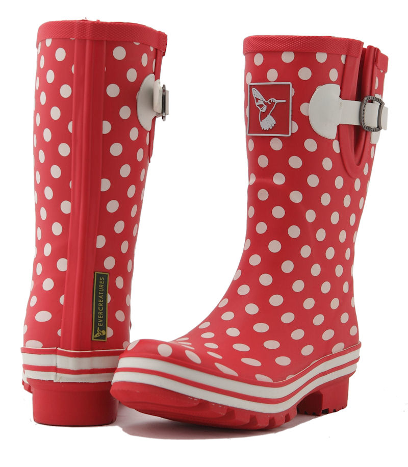 Dámské holínky gumáky Evercreatures Ditsy dots  short