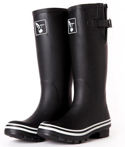 Dámské holínky gumáky Evercreatures Mat black 
