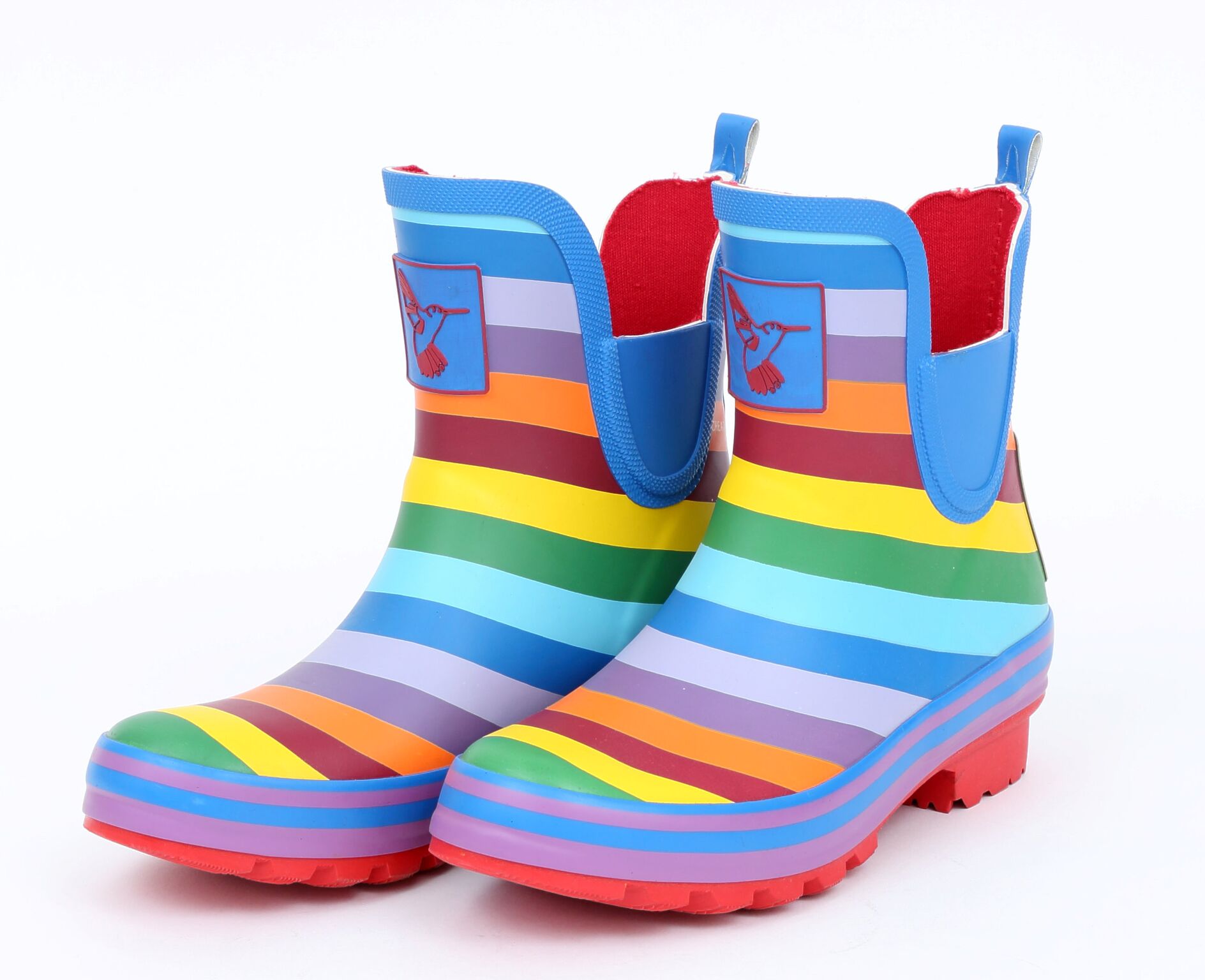 Dámské holinky Evercreatures nízké Rainbow duha