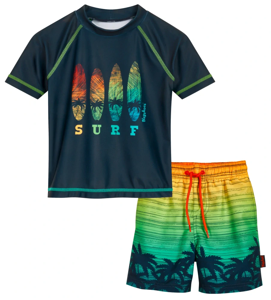 Playshoes Dvoudílné UV plavky 50+ surf palm