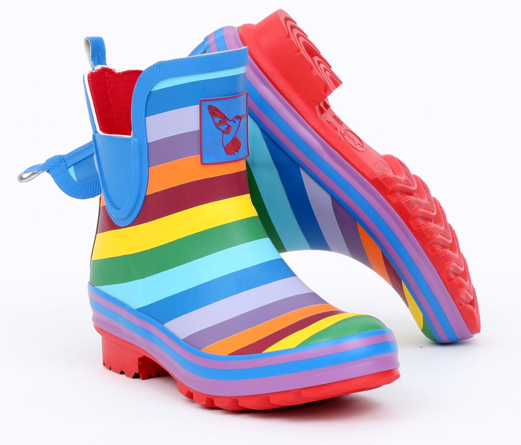 Dámské holinky Evercreatures nízké Rainbow duha