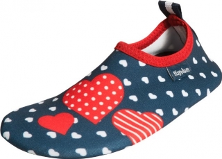 Dětské nazouvací protiskluzové boty srdce Playshoes