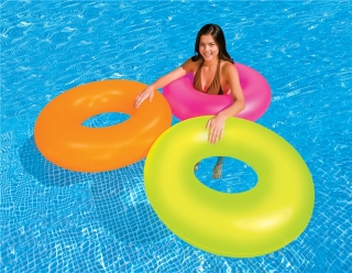 Nafukovací kruh Intex neon