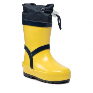 Dětské holinky Playshoes žluté se stahováním