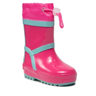 Dětské holinky Playshoes růžové se stahováním