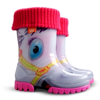 Dětské holinky Demar TWISTER LUX PRINT ha pony 