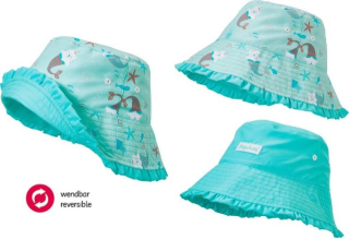 Klobouk 2v1 Playshoes s UV ochranou jednorožec mořská panna