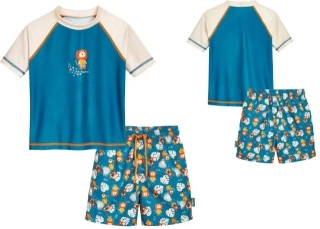 Playshoes Plavky dětské koupací komplet UPF 50+ jungle