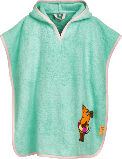 Dětské froté pončo Playshoes myška mint