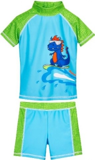 Playshoes Plavky dětské koupací komplet Uv dino
