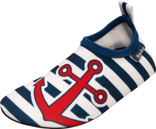 Dětské nazouvací protiskluzové boty námořník  Playshoes