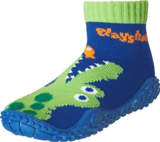 Playshoes ponožky s podrážkou krokodýl