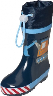 Dětské holinky Playshoes stavba bagr
