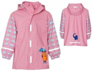 Dětská bunda pláštěnka Playshoes růžová myška