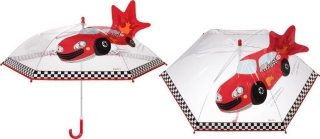 Dětský deštník Playshoes auto závodní 3d